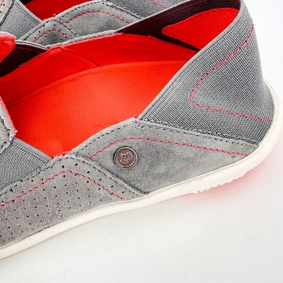 Spenco Orthotic Convertible Slip On Gray Shoes Perforated Suede Womens Size 6.5 - Picture 7 of 10